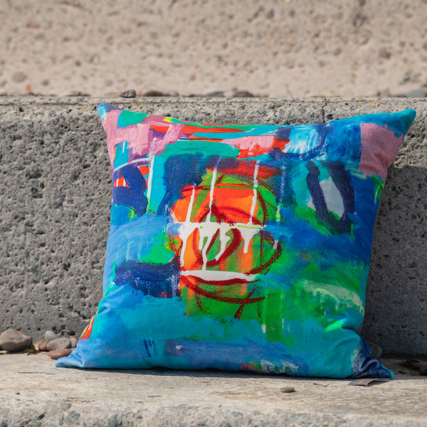 Juxtaposition I - Luxury Velvet Art Cushion
